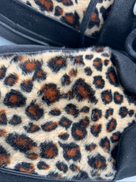 TUK Leopard Print Creeper platforms Black Tan Women 9 Punk Rock